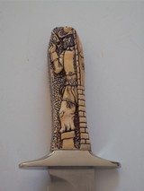 Jim Siska One-of-A-Kind Carved Bowie Knife 