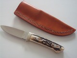 J.B. Moore Small Utility-Hunting Knife Exotic Cocobolo Wood Handle German Silver Single Guard-A Beauty! - 3 of 3