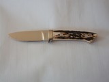 J.B. Moore Small Utility-Hunting Knife Exotic Cocobolo Wood Handle German Silver Single Guard-A Beauty! - 1 of 2