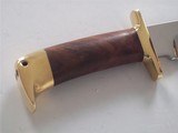 Jean Tanazacq Famed Troncay1 Model Walnut Handle Brass guard Original leather Scabbard - 4 of 9