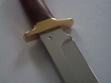Jean Tanazacq Famed Troncay1 Model Walnut Handle Brass guard Original leather Scabbard - 6 of 9