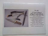 A Private Collection of Ninety Five Custom Knives & Miscellaneous Knife-related Items Depicted In a 