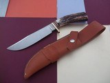 Marble's Custom-ordered Trailmaker Model Hunter with Rare India Sambar Stag antler handle 1999 A Rarity in today's marketplace