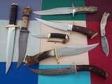 Astonishing Knife Collection-Over 140 Stunning Knives by Renowned Bladesmiths-Carved knives-All MINT CONDITION-Provenance Letters