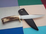 Bill Bagwell scarce Frontier Bowie,Double Brass Guard 