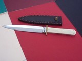 Bill Bagwell One-of-a-Kind Dagger Engraved Brass Guard Scarce markins DOUBLE EXTRA FORGED & BAGWELL 1978 - 1 of 5