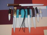 The Dean of French Knifemakers-JEAN TANAZACQ KNIFE COLLECTION-IMMACULATE, MINT CONDITION: HUNTING,DIVING,CAMP/FIGHTER,LEGIONNAIRE DAGGER,SKINNER Etc. - 5 of 15