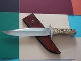 Jim Siska One-of-a-kind Carved Bowie Knife 