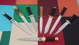 JEAN TANAZACQ KNIFE COLLECTION-IMMACULATE, MINT CONDITION- HUNTING, DIVING, CAMP/FIGHTER, LEGIONNAIRE DAGGER, SKINNERSURVIVAL - 14 of 14