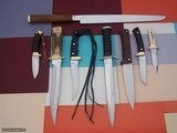 JEAN TANAZACQ KNIFE COLLECTION-IMMACULATE, MINT CONDITION- HUNTING, DIVING, CAMP/FIGHTER, LEGIONNAIRE DAGGER, SKINNERSURVIVAL - 13 of 14