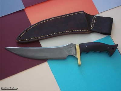 Shiva Ki Second Ever Produced "Gator Hunter" 1979 Black Clay Tempered Blade Single Brass Guard Cocobolo Ax Handle Mint Condition