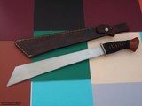 Shiva's Ki one-of-a -kind machete, cocobolo handle with Japanese raw silk wrap, German silver guard 2004 Production 1 of 3 Ever Produced - 2 of 8