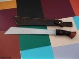 Shiva's Ki one-of-a -kind machete, cocobolo handle with Japanese raw silk wrap, German silver guard 2004 Production 1 of 3 Ever Produced