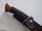 Shiva's Ki one-of-a -kind machete, cocobolo handle with Japanese raw silk wrap, German silver guard 2004 Production 1 of 3 Ever Produced - 3 of 8