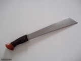 Shiva's Ki one-of-a -kind machete, cocobolo handle with Japanese raw silk wrap, German silver guard 2004 Production 1 of 3 Ever Produced - 7 of 8