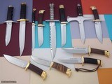 The Dean of French Knifemakers-JEAN TANAZACQ KNIFE COLLECTION-MINT CONDITION: HUNTING,DIVING,CAMP/FIGHTER,LEGIONNAIRE DAGGER,SKINNER,FIGHTERS-SURVIVAL - 5 of 15