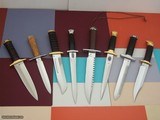 The Dean of French Knifemakers-JEAN TANAZACQ KNIFE COLLECTION-MINT CONDITION: HUNTING,DIVING,CAMP/FIGHTER,LEGIONNAIRE DAGGER,SKINNER,FIGHTERS-SURVIVAL - 6 of 15