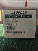 Leupold 58680 FX-I 4x28 Fine Duplex Rimfire Scope - 2 of 6