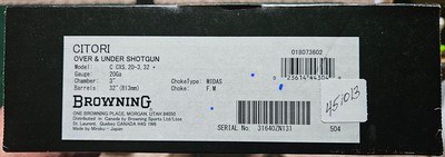 BROWNING CITORI CXS (CROSSOVER SPORTING) 20 GAUGE, 32