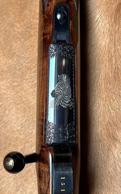 John Rigby & Co “Gold Animal” Series Highland Stalker “Zebra” .275 Rigby