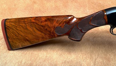 Winchester Model 12 Pigeon Grade 20 gauge, Rare B Style carved wood - Image 9 of 11