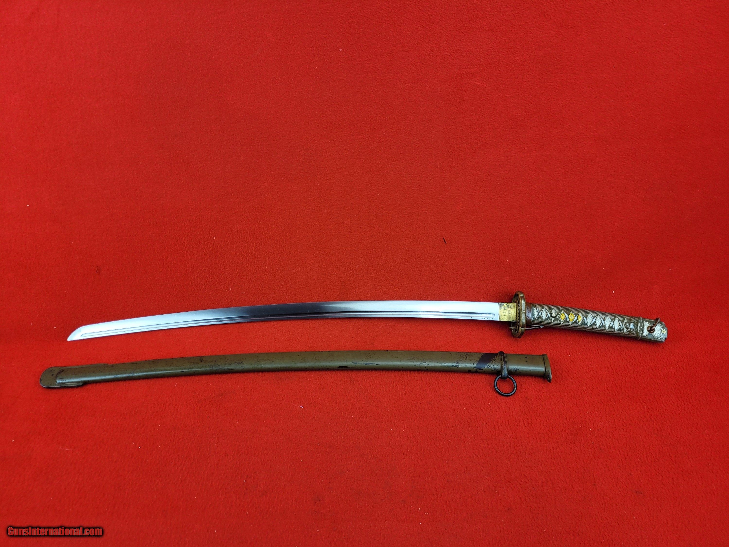 Original Japanese Type 95 NCO Shin-Gunto WWII Bringback