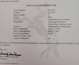 USMC Colt Service Model Ace .22 - 45 Conversion Kit - Shipped March 1942 - 2 of 20