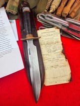 1944 Randall Made Model #1-8 WWII Fighting Knife - VL&A Sheath - With Provenance - 3 of 20