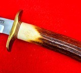 Vintage Randall Made 1-6 Fighter - Smabar Stag - Sullivan's Sheath - Nice Example! - 6 of 19