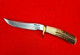 Vintage Randall Made Knife Model 3-6 - Beautiful Stag - Johnson Roughback Sheath - 3 of 19