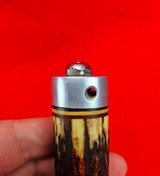 Randall Model #8-4 B&T - Circa 1958 - Rare Stag With Buttcap - Brown Button Sheath - U2 Pilot 