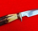 Randall Model #8-4 B&T - Circa 1958 - Rare Stag With Buttcap - Brown Button Sheath - U2 Pilot 