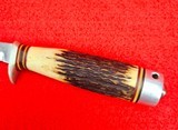 Randall Model #8-4 B&T - Circa 1958 - Rare Stag With Buttcap - Brown Button Sheath - U2 Pilot 