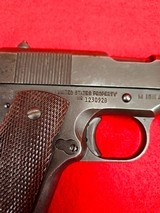 World War Two Ithaca 1911A1 - December 1943 Production - Completely Original Pistol - Recent Estate Find! - 5 of 19