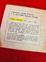 Randall Made Knives Model #1-8 