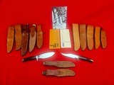 Ralph Bone & G.W. Stone Lifetime Knife Collection - 14 Knives Total - 1960's Thru 1980's - Investment Grade Collection - Legendary Texas Knife Makers - 13 of 19