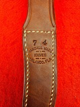 Randall Made Knife Model 7-4 Fisherman/Hunter - Decked Out! Many Extra Options! Beautiful Sambar Stag - Never Used - 16 of 16 Randall Made Knife Model 7-4 Fisherman/Hunter - Decked Out! Many Extra Options! Beautiful Sambar Stag - Never Used - 16 of 16