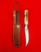 Randall Made Knife Model 7-4 Fisherman/Hunter - Decked Out! Many Extra Options! Beautiful Sambar Stag - Never Used