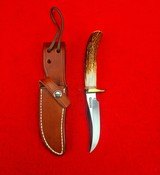 Randall Made Knives Model #8 Bird & Trout - Beautiful Stag! New Old Stock - Skip The 7 Year Wait! - 2 of 14