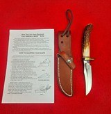 Randall Made Knives Model #8 Bird & Trout - Beautiful Stag! New Old Stock - Skip The 7 Year Wait! - 1 of 14