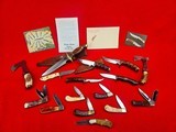 Amazing Clyde Fischer Knife Collection! 16 Total Pieces - Legendary Texas Knifemaker - ABS Hall Of Fame - One Of The Best You Will Ever See