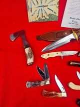 Amazing Clyde Fischer Knife Collection! 16 Total Pieces - Legendary Texas Knifemaker - ABS Hall Of Fame - One Of The Best You Will Ever See - 5 of 12