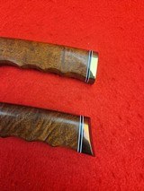 Beautiful Pair of Famous Alaska Knife MakerMerle Seguine Hunting Knives Mid 1960s - Mesquite Wood With Original Catalog Card - 3 of 20
