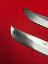 Beautiful Pair of Famous Alaska Knife MakerMerle Seguine Hunting Knives Mid 1960s - Mesquite Wood With Original Catalog Card - 7 of 20