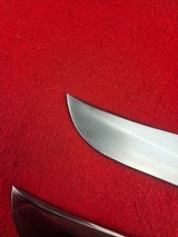 Beautiful Pair of Famous Alaska Knife MakerMerle Seguine Hunting Knives Mid 1960s - Mesquite Wood With Original Catalog Card - 11 of 20