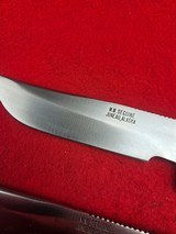 Beautiful Pair of Famous Alaska Knife MakerMerle Seguine Hunting Knives Mid 1960s - Mesquite Wood With Original Catalog Card - 10 of 20