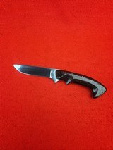 Beautiful Custom Knife By Los Osos California Maker Joe Funderburg - Hunting/Utility Knife 1970s With Original Catalog - 4 of 20