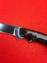 Beautiful Custom Knife By Los Osos California Maker Joe Funderburg - Hunting/Utility Knife 1970s With Original Catalog - 7 of 20