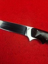 Beautiful Custom Knife By Los Osos California Maker Joe Funderburg - Hunting/Utility Knife 1970s With Original Catalog - 8 of 20