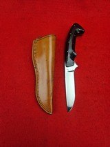 Beautiful Custom Knife By Los Osos California Maker Joe Funderburg - Hunting/Utility Knife 1970s With Original Catalog - 3 of 20